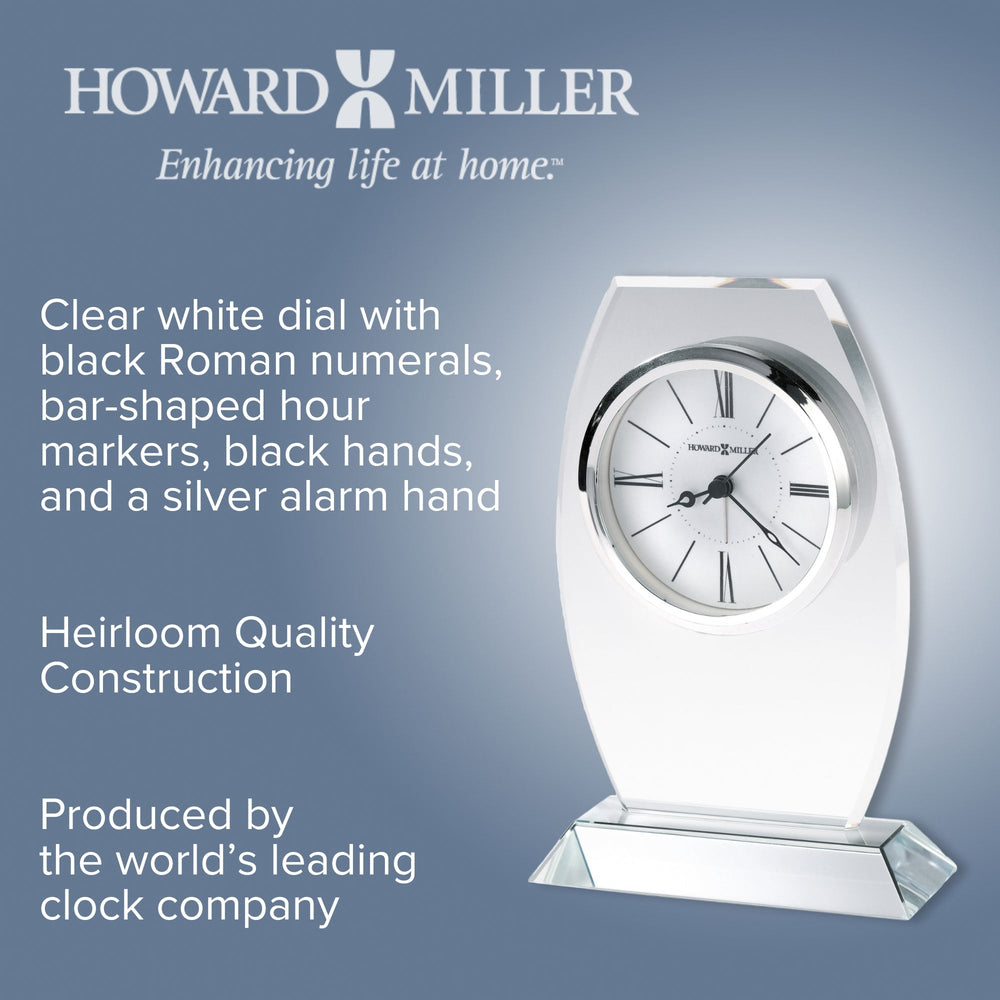 Howard Miller Cabri Alarm Clock Clear 20cm 645814 2