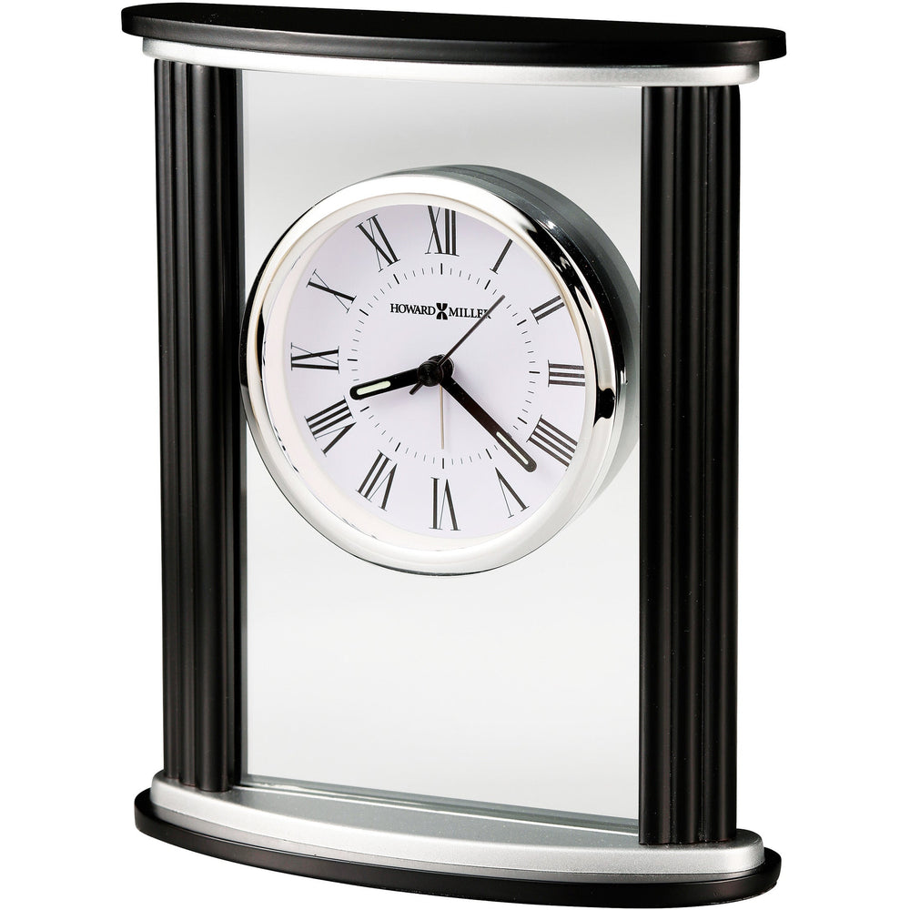 Howard Miller Cambridge Alarm Clock Wood Black Satin 19cm 645829 2