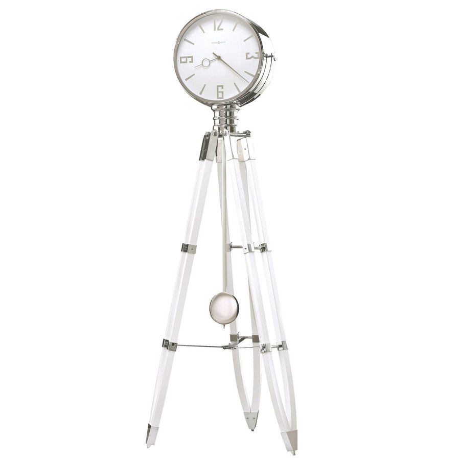 Howard Miller Chaplin III White Tripod Movie Light Floor Clock 187cm 615-069 1