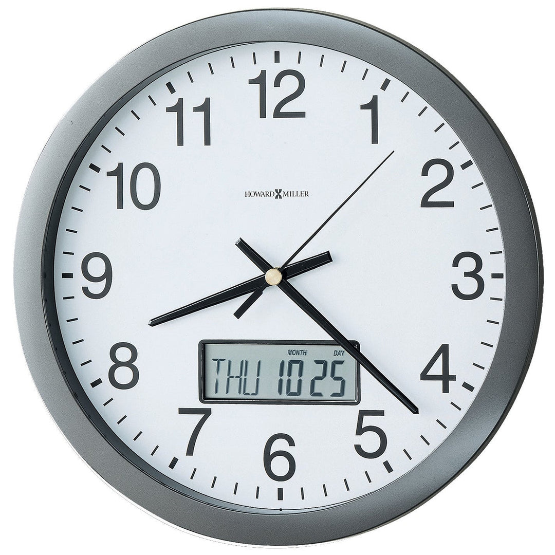 Howard Miller Chronicle Analog with Digital Calendar Wall Clock 36cm 625-195 1