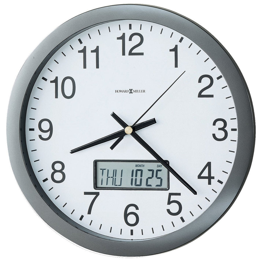 Howard Miller Chronicle Analog with Digital Calendar Wall Clock 36cm 625-195 1