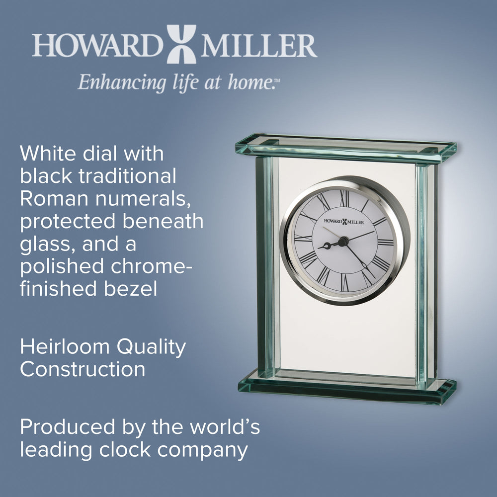 Howard Miller Cooper Alarm Clock Clear Chrome 18cm 645643 2