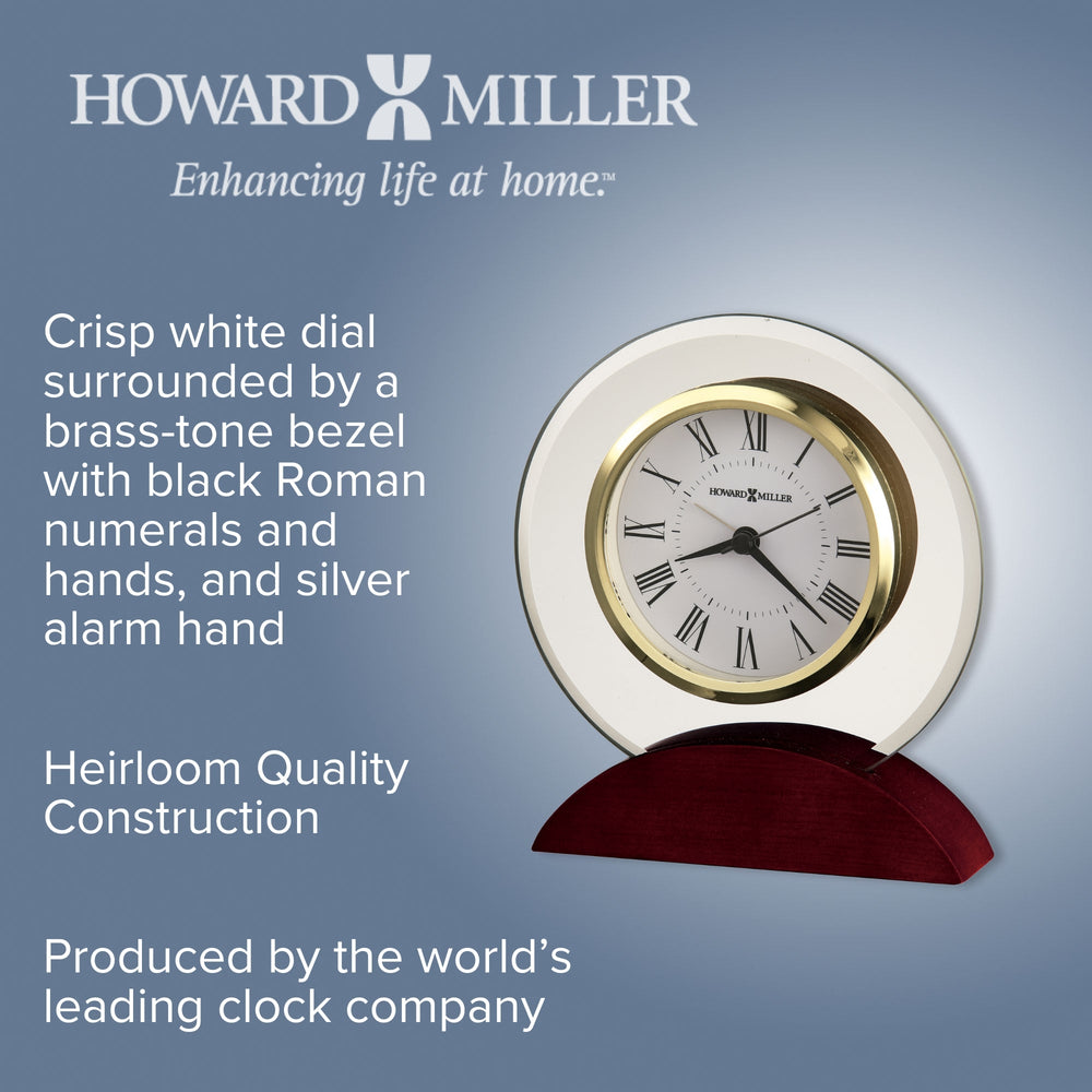 Howard Miller Dana Alarm Clock Clear Brass 16cm 645698 2