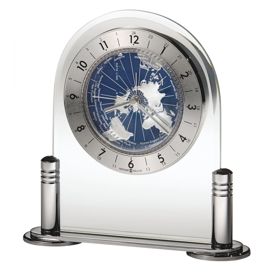 Howard Miller Discoverer Alarm Clock Glass 16cm 645346 1