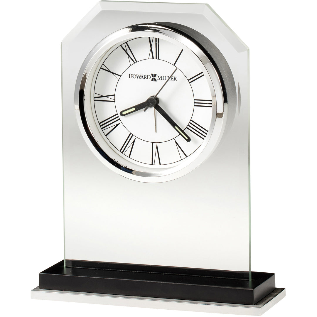 Howard Miller Emerson Alarm Clock Glass 18cm 645785 1