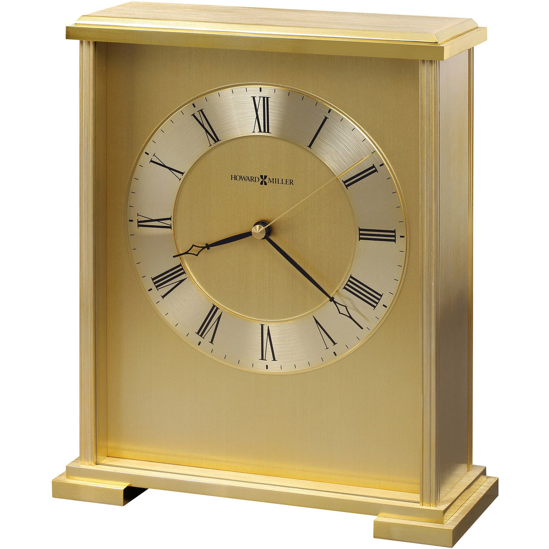 Howard Miller Exton Desk Clock Brass 23cm 645569 1