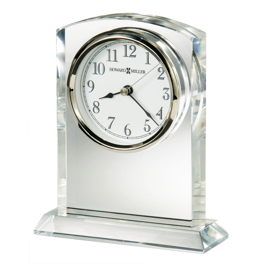 Howard Miller Flaire Desk Clock Clear 16cm 645713 1
