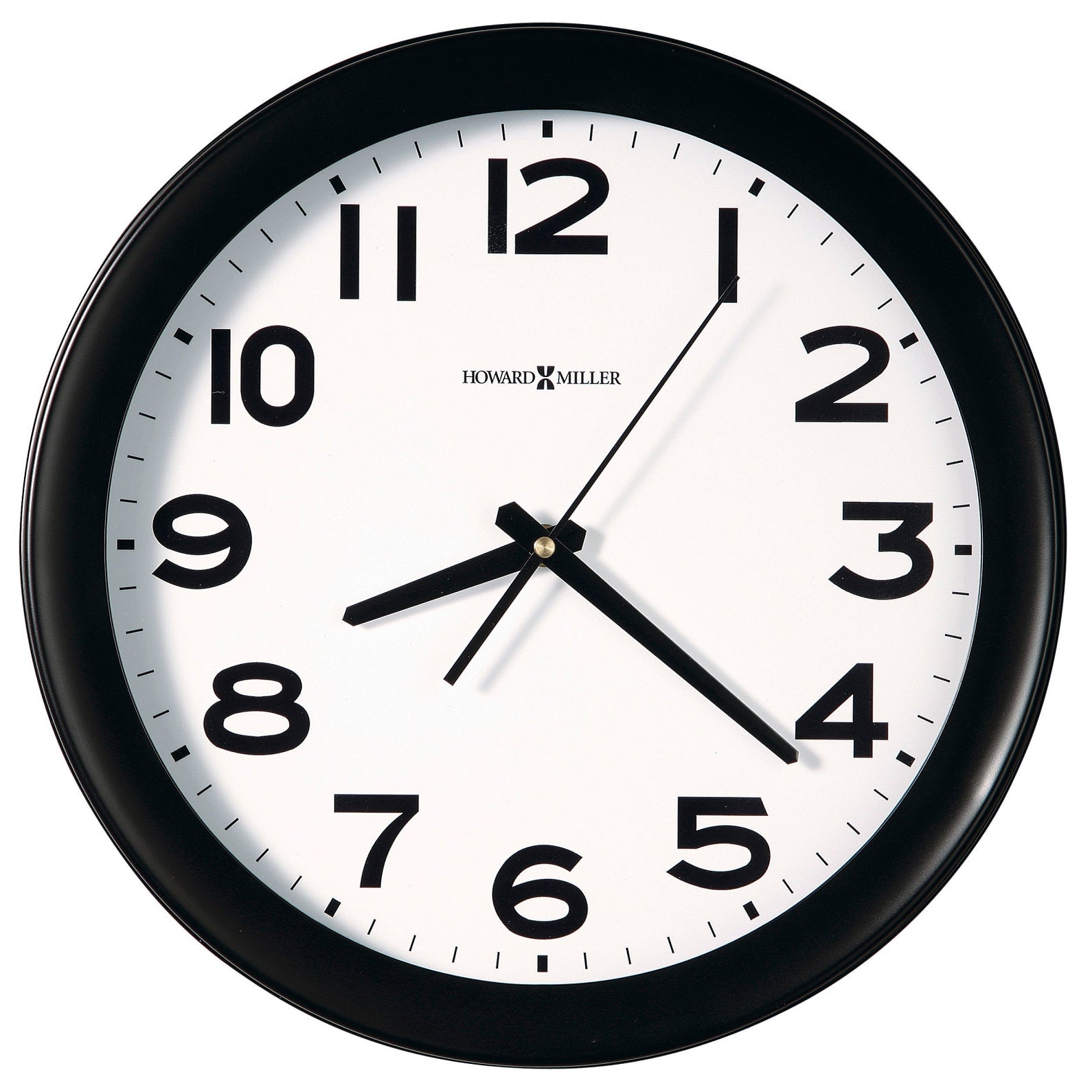 Howard Miller Kenwick Vintage Thick Frame Wall Clock Black 34cm 625-485 1