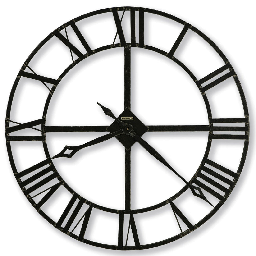 Howard Miller Lacy II Wrought Iron Skeleton Wall Clock 36cm 625-423 1