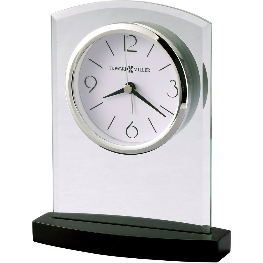 Howard Miller Landre Alarm Clock Black Satin Silver 18cm 645841 1