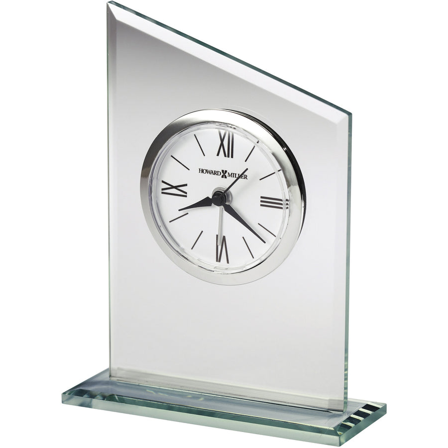 Howard Miller Leigh Alarm Clock Glass 14cm 645805 1