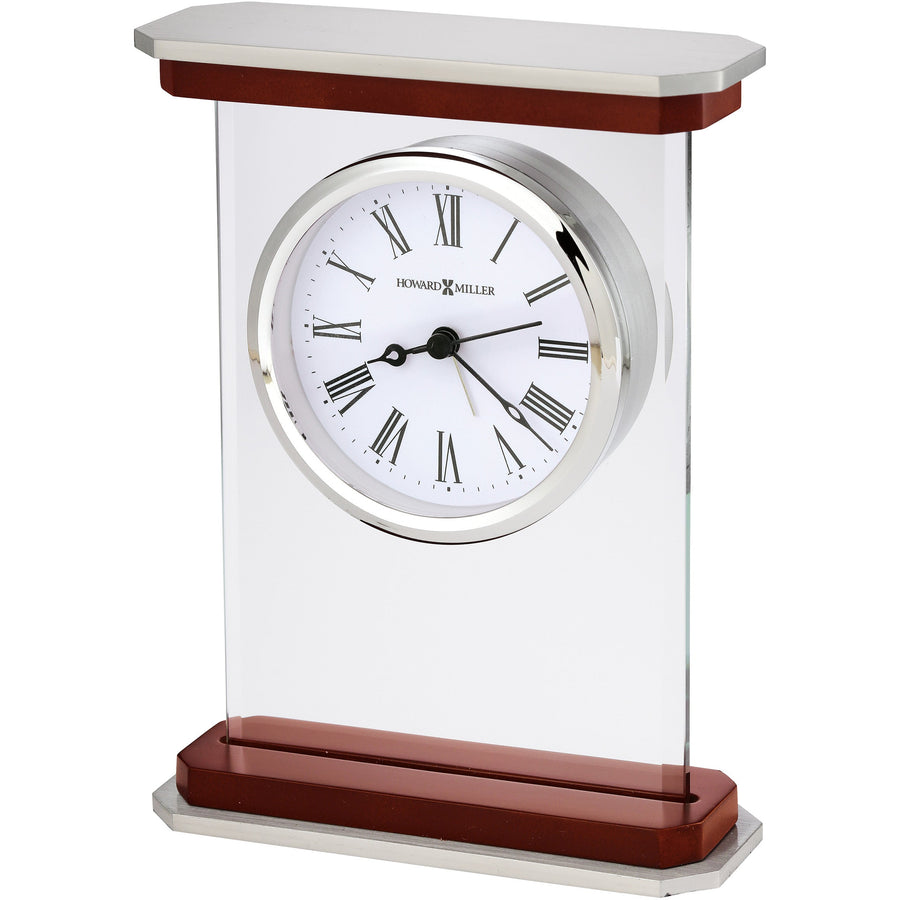 Howard Miller Mayfield Alarm Clock Satin Wood Silver 18cm 645834 1