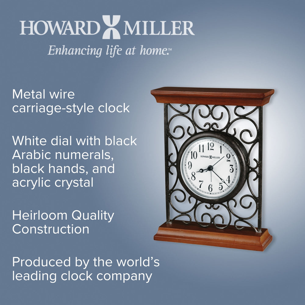 Howard Miller Mildred Alarm Clock Warm Gray 20cm 645632 2