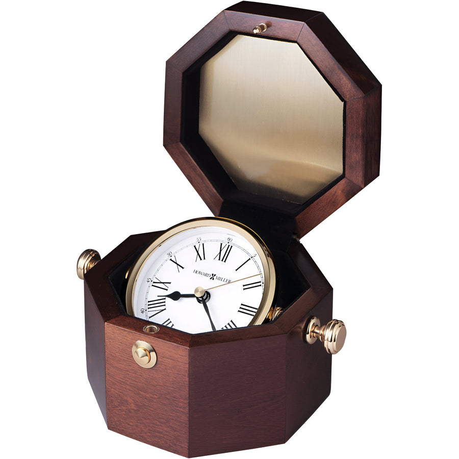 Howard Miller Oceana Desk Clock Dark Wood 17cm 645575 1