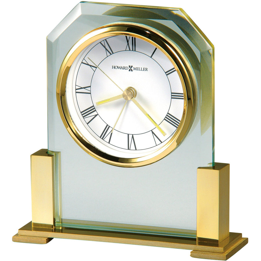Howard Miller Paramount Alarm Clock Clear Brass 15cm 613573 1