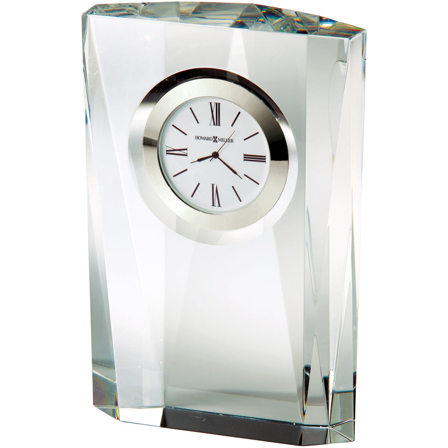 Howard Miller Quest Desk Clock Glass 18cm 645720 1