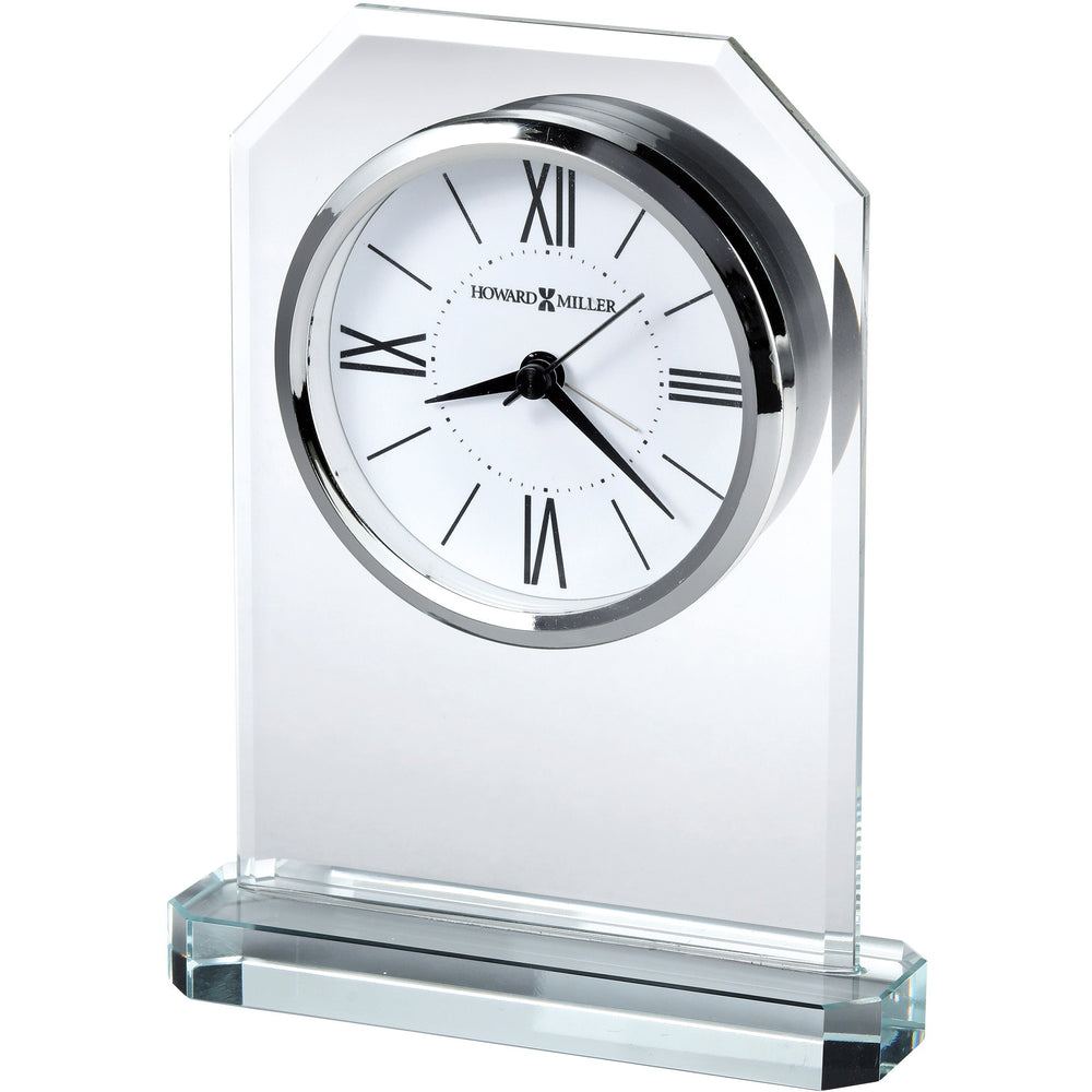 Howard Miller Quincy Alarm Clock Crystal White 18cm 645823 2