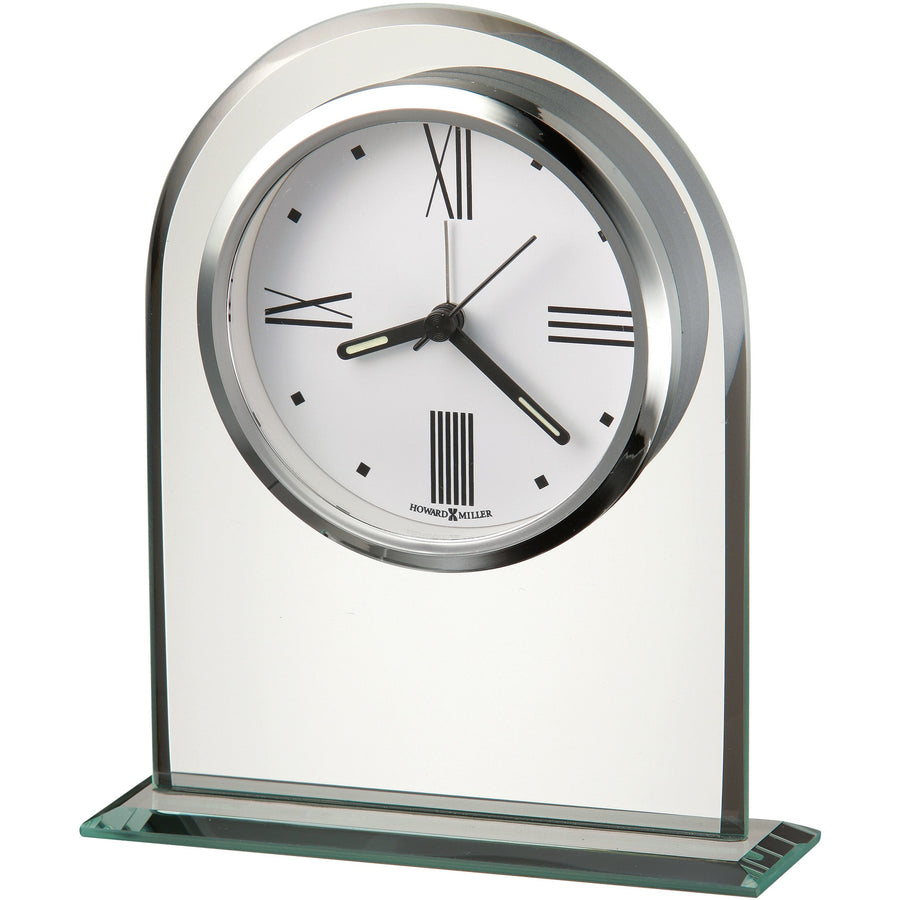 Howard Miller Regent Alarm Clock Glass 16cm 645579 1