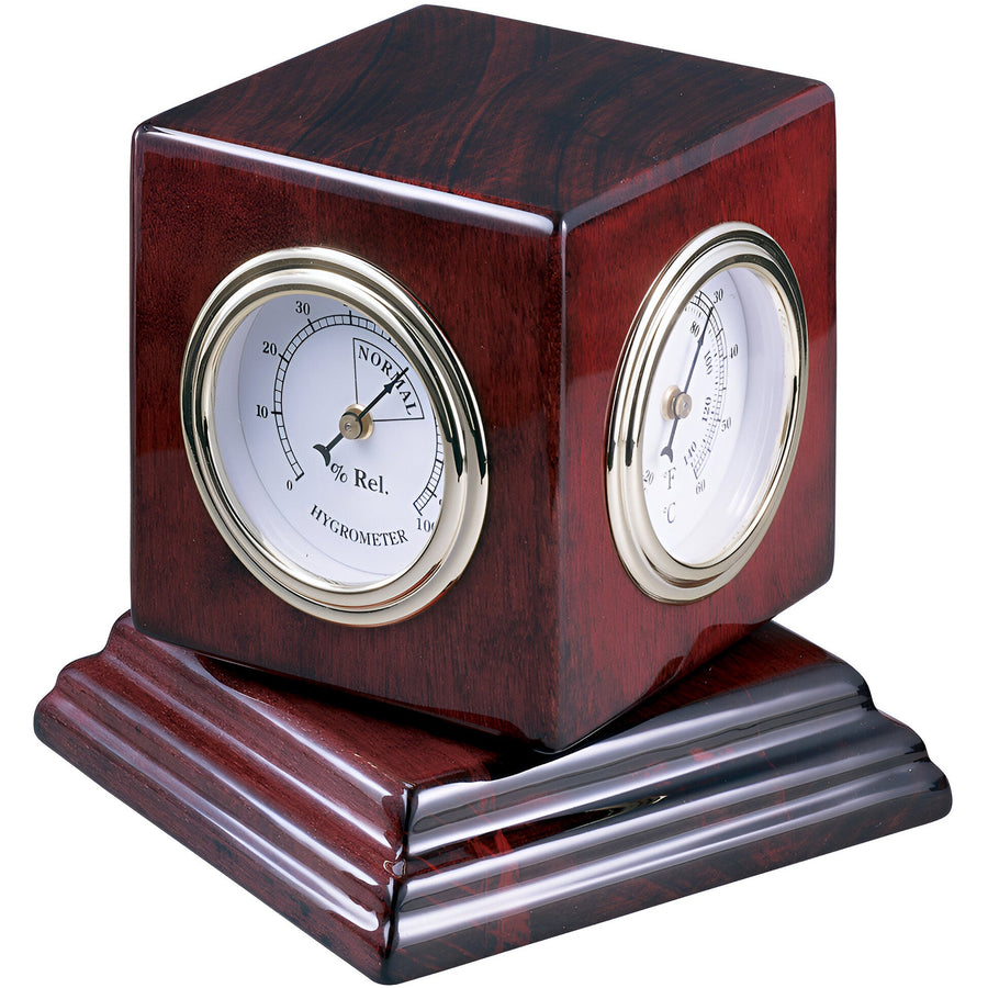 Howard Miller Reuben Desk Clock Dark Wood 13cm 645408 1