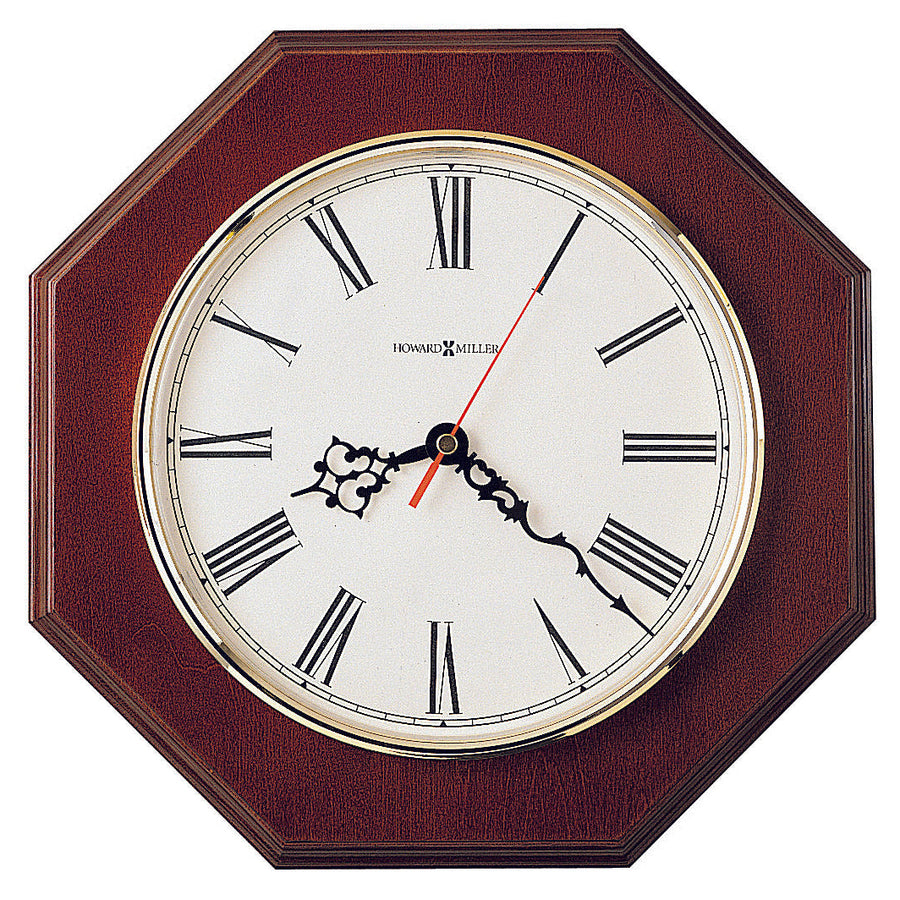 Howard Miller Ridgewood Octagonal Windsor Cherry Wall Clock 29cm 620-170 1