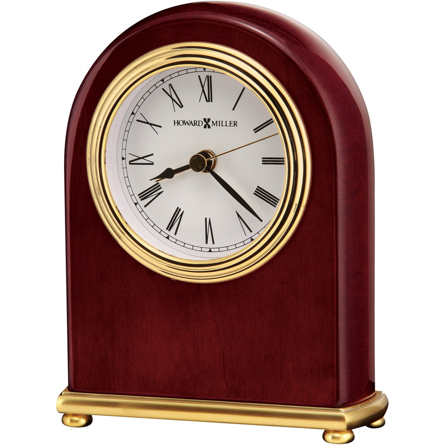Howard Miller Rosewood Arch Alarm Clock Dark Wood 13cm 613487 1