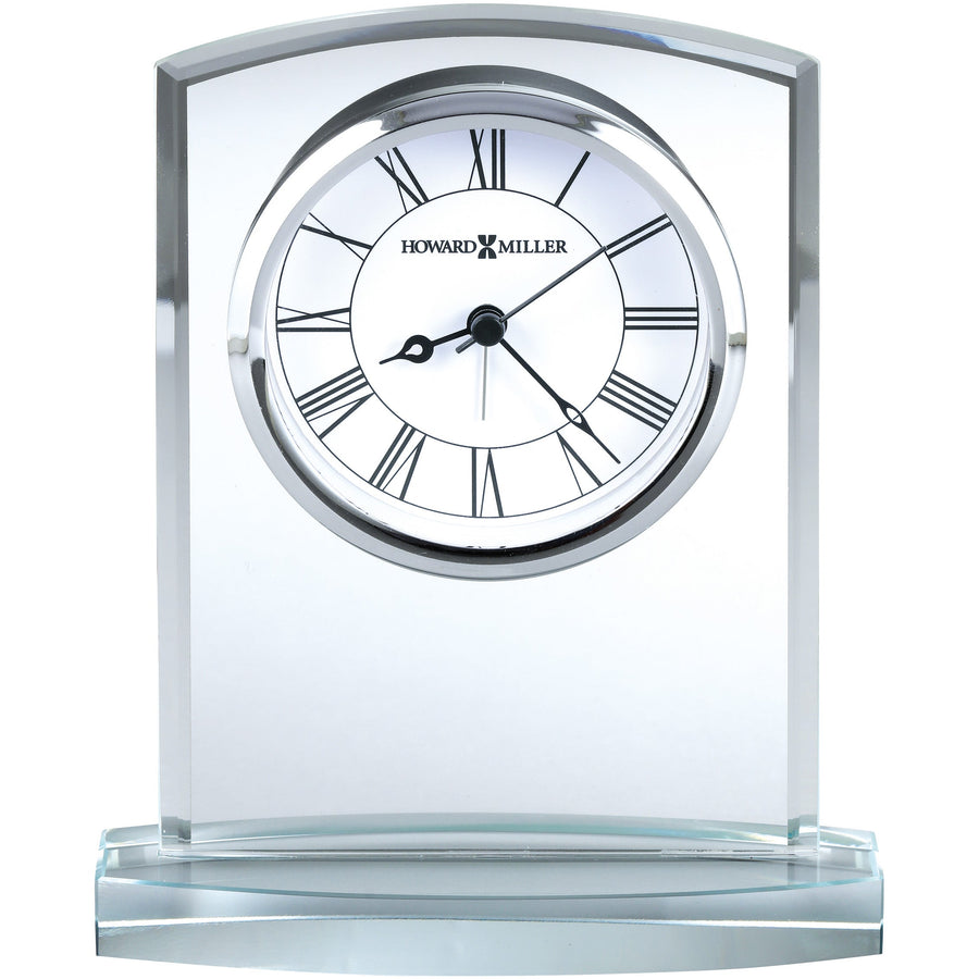 Howard Miller Talbot Alarm Clock Clear Silver 18cm 645824 1