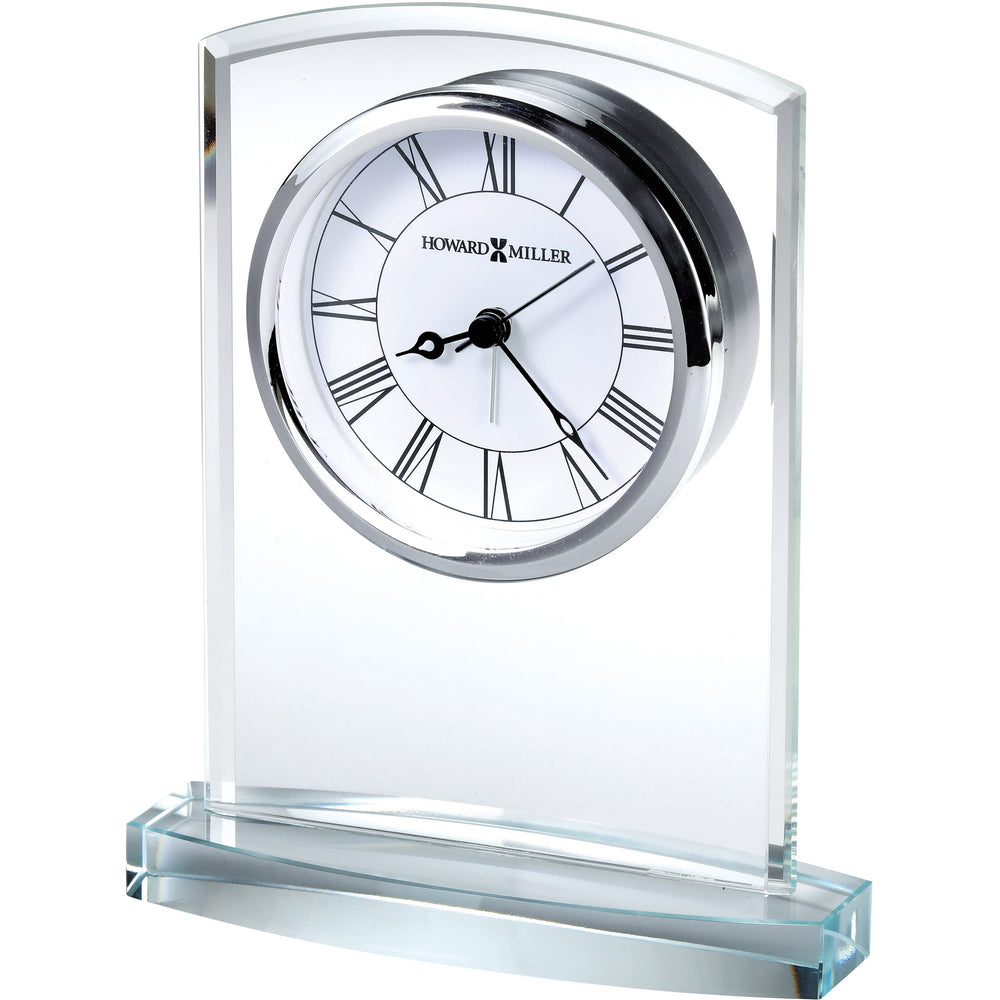 Howard Miller Talbot Alarm Clock Clear Silver 18cm 645824 2