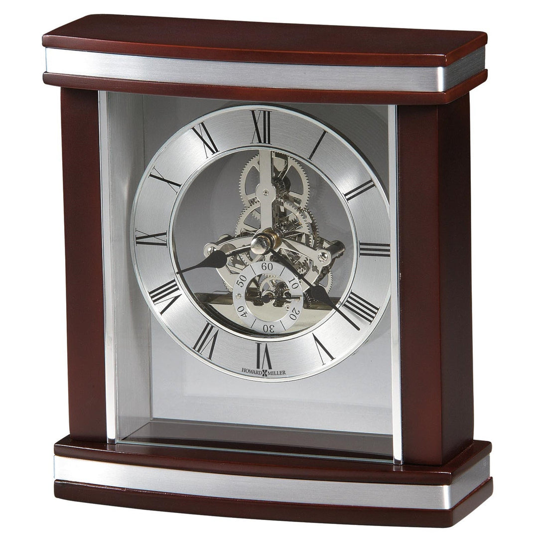 Howard Miller Templeton Wood Skeleton Mantel Clock 19cm 645-673 1