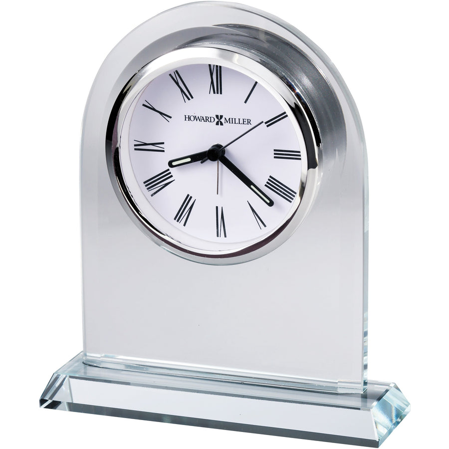 Howard Miller Vesta Alarm Clock Clear Silver 18cm 645825 1