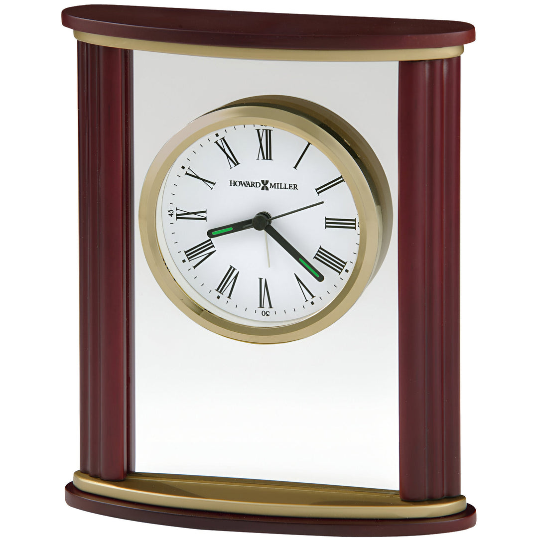 Howard Miller Victor Alarm Clock Clear Dark Wood 19cm 645623 1