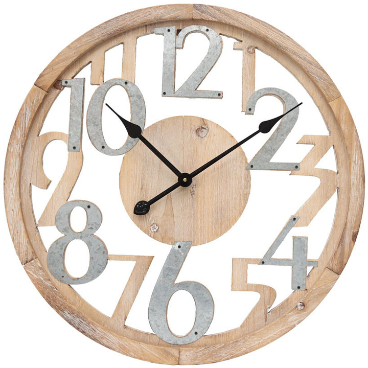 Industrio Scandi Floating Metal Wall Clock 60cm 11700CLK 1