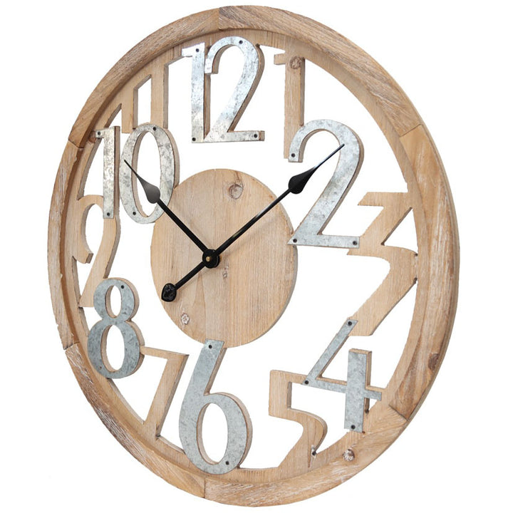 Industrio Scandi Floating Metal Wall Clock 60cm 11700CLK 2