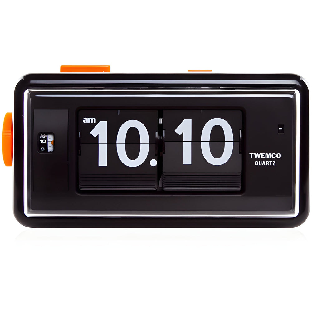 Jadco Flip Card Rotating Dial Alarm Wall and Desk Clock Black 20cm AL30-Black 1
