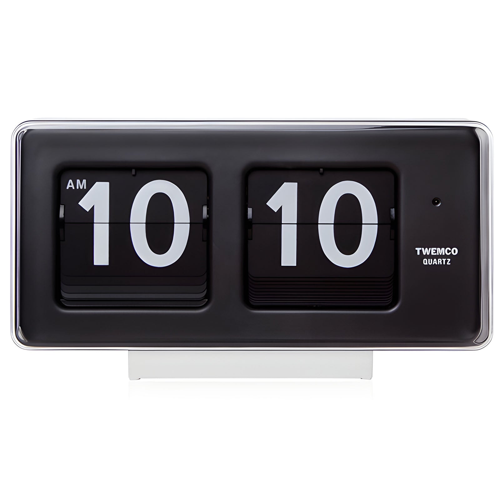 Jadco Harvey Digital Flip Card Wall and Desk Clock 24hr White 29cm BQ5024HR Front #time-format_24hr