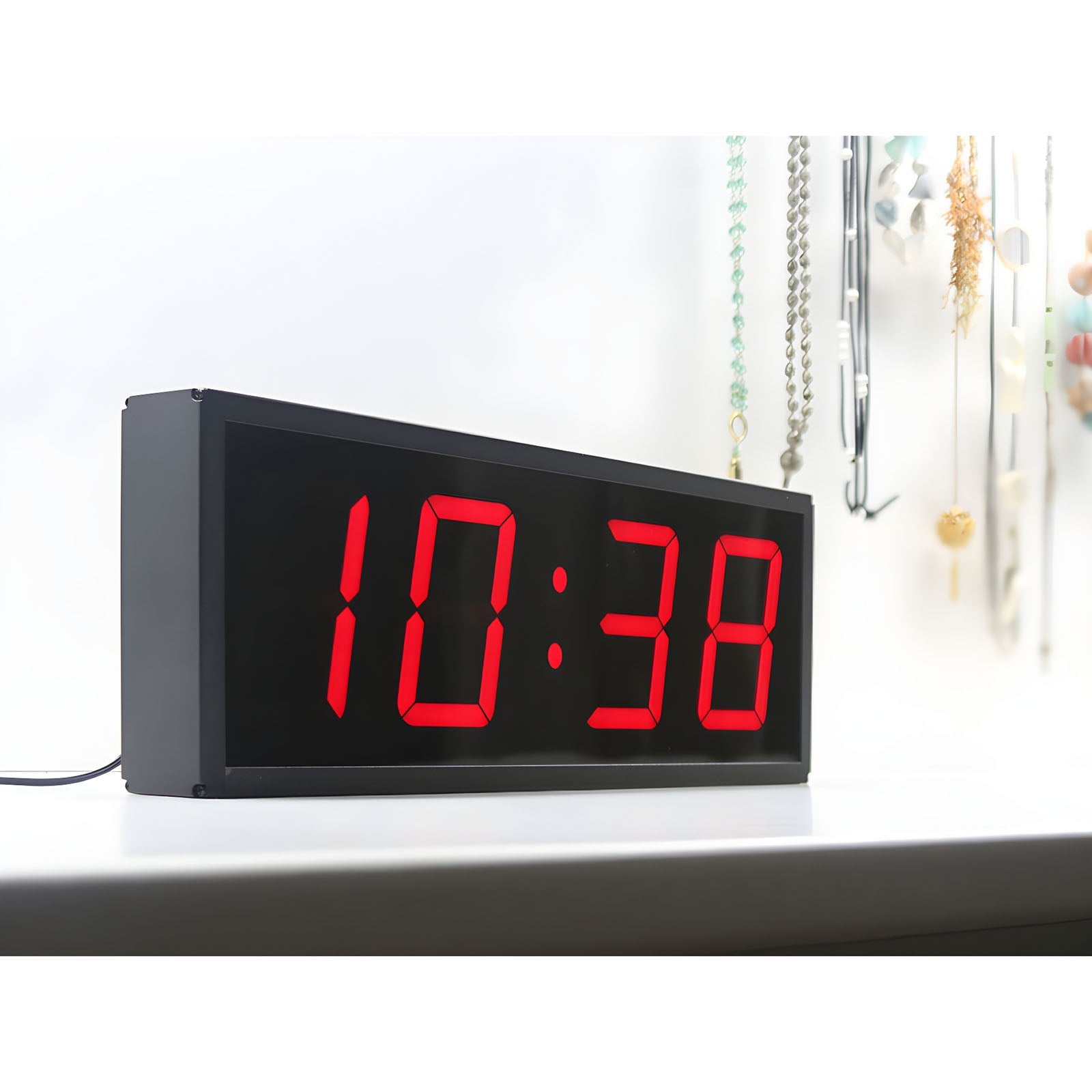 Buy Jadco Large Mains Powered Red LED with Remote Wall Clock 42cm – Oh ...