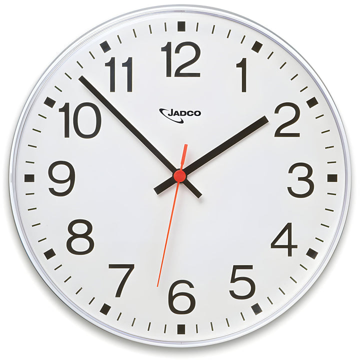 Jadco SOHO Analogue Convex Lens Wall Clock White 30cm 6200 1