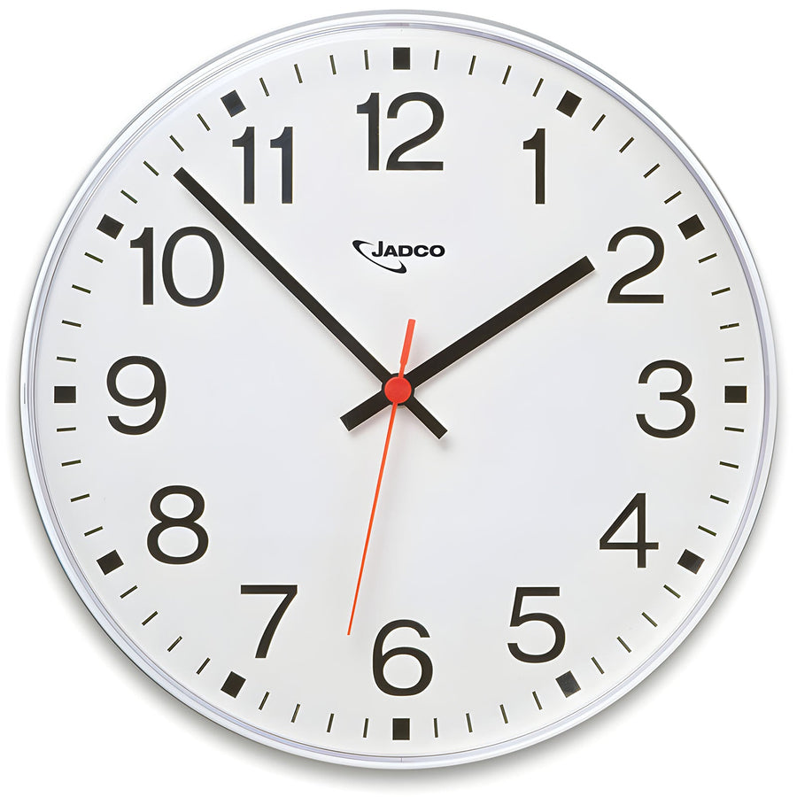 Jadco SOHO Analogue Convex Lens Wall Clock White 30cm 6200 1