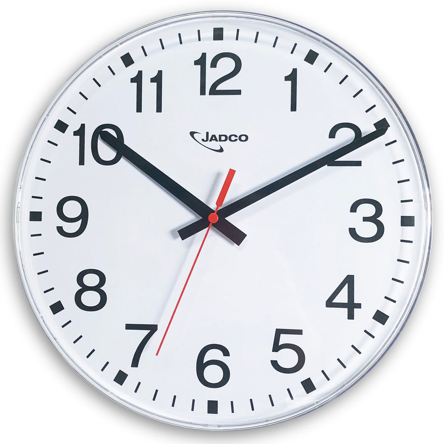 Jadco SOHO Mains Powered Analogue Wall Clock White 30cm 6200E 1