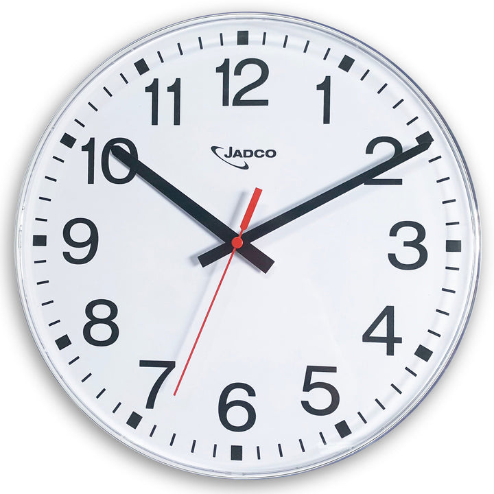 Jadco SOHO Mains Powered Analogue Wall Clock White 30cm 6200E 1