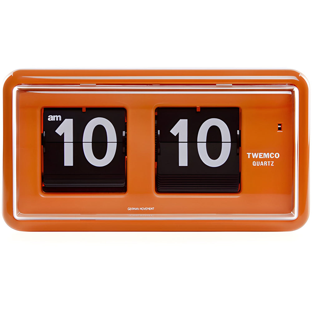 Jadco Wylie Compact Digital Flip Card Wall and Desk Clock Orange 20cm QT30-Orange 2