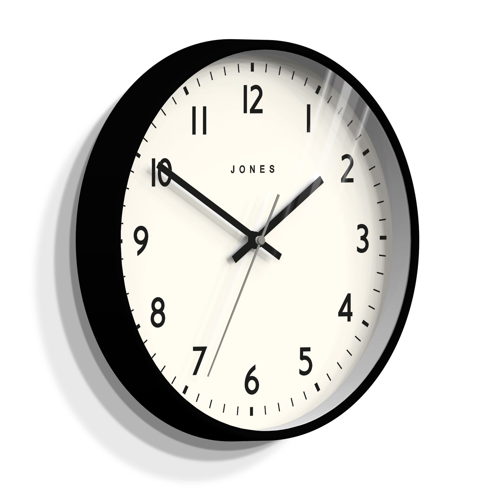 Buy Jones Jam Wall Clock Black 30cm Online – Oh Clocks