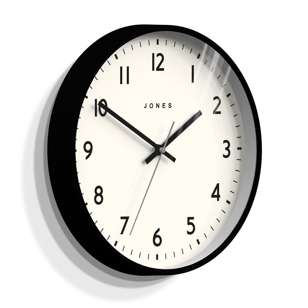 Jones Jam Wall Clock Black 30cm NGJPEN6K 2