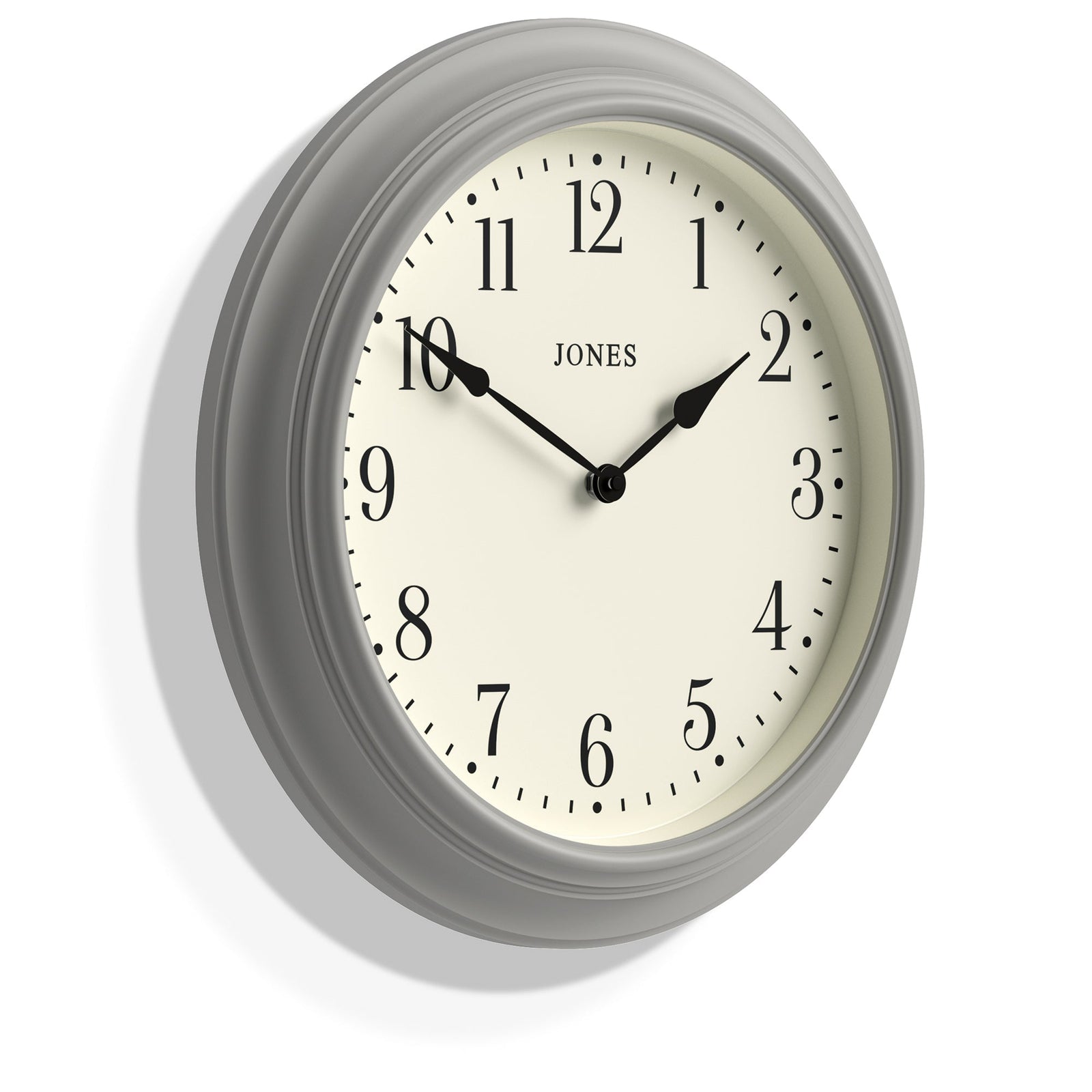Jones Supper Club Wall Clock Numbers Cloud Grey 41cm NGJSUP144OGY 2