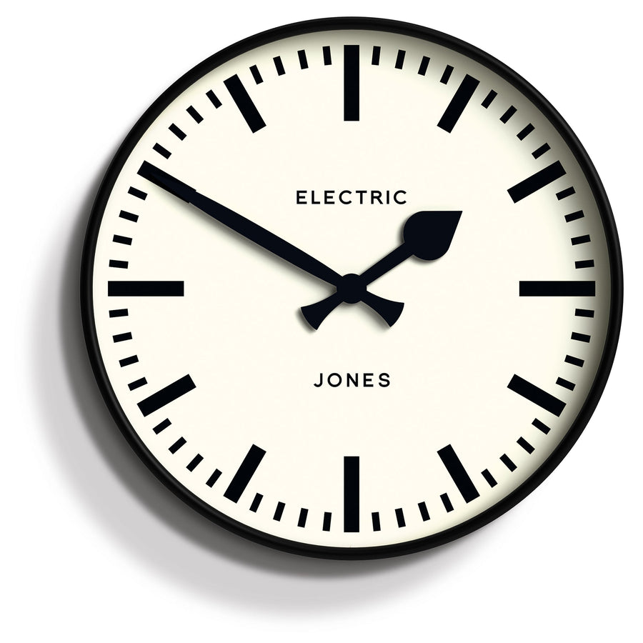 Jones Tiger Railway Wall Clock Black 30cm NGJTIG38K 1