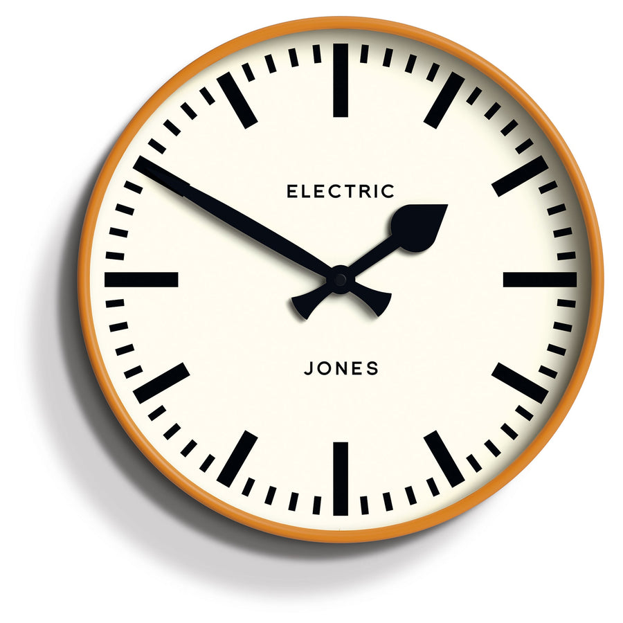 Jones Tiger Railway Wall Clock Orange 30cm NGJTIG38FO 1