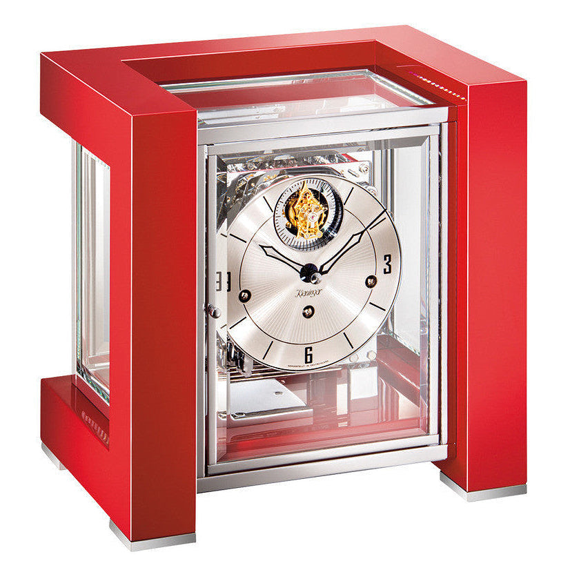 Kieninger Red Triple Chime 50pc Limited Edition Mantel Clock 25cm 1266-77-04 1