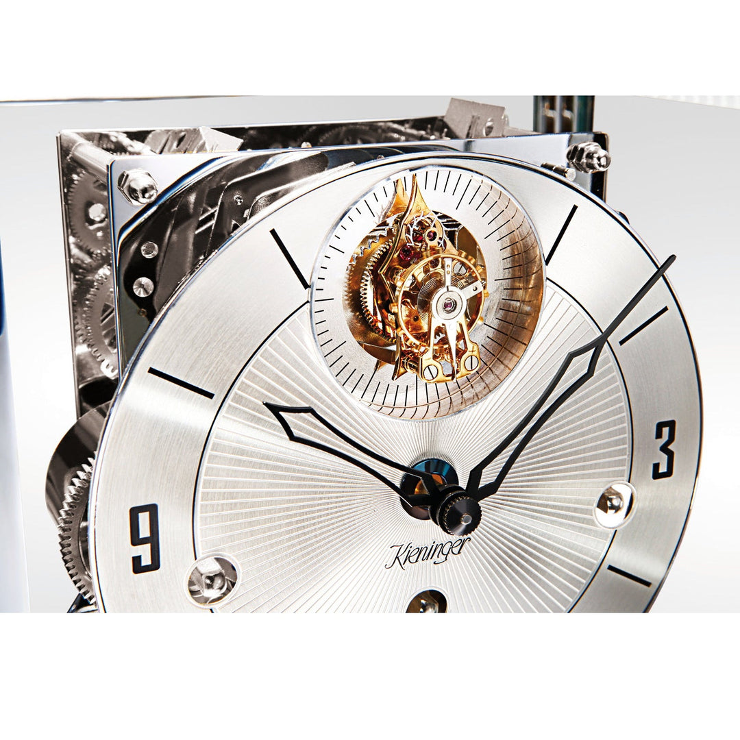 Kieninger Red Triple Chime 50pc Limited Edition Mantel Clock 25cm 1266-77-04 2