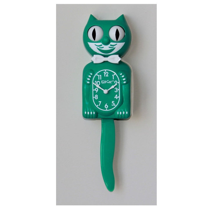 Kit Cat Klocks Green Beauty Gentleman Wall Clock 40cm OPBC-44 no overlay