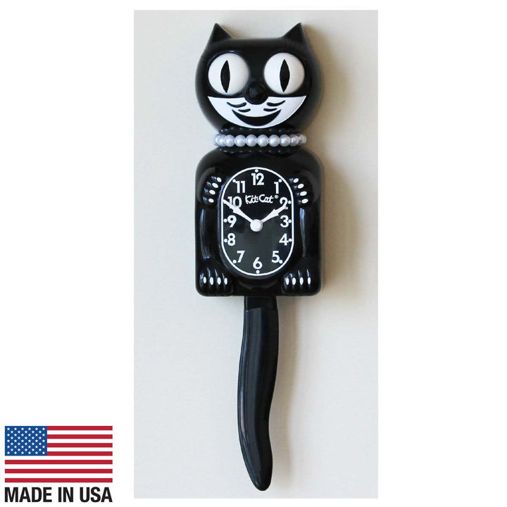 Kit Cat Klocks Classic Black Lady Wall Clock 40cm OPLBC-1 3
