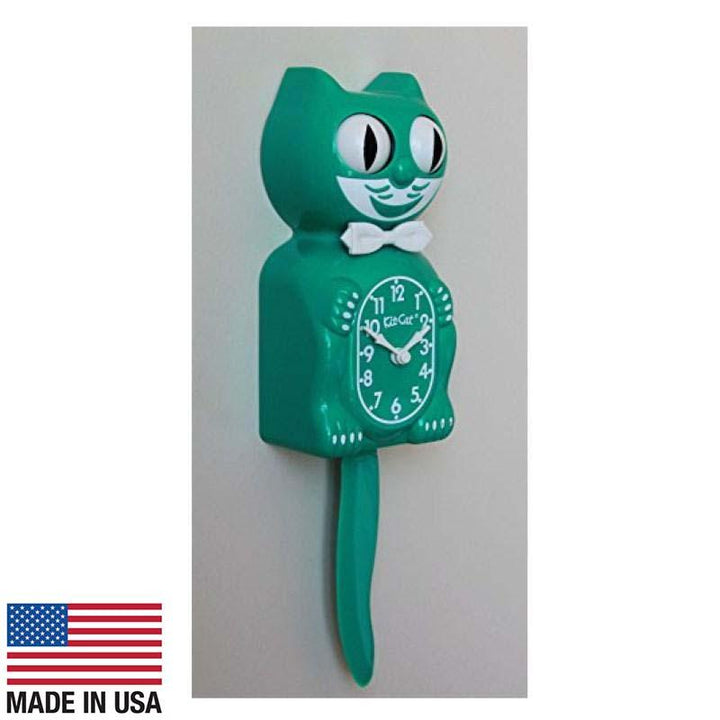 Kit Cat Klocks Green Beauty Gentleman Wall Clock 40cm OPBC-44 2